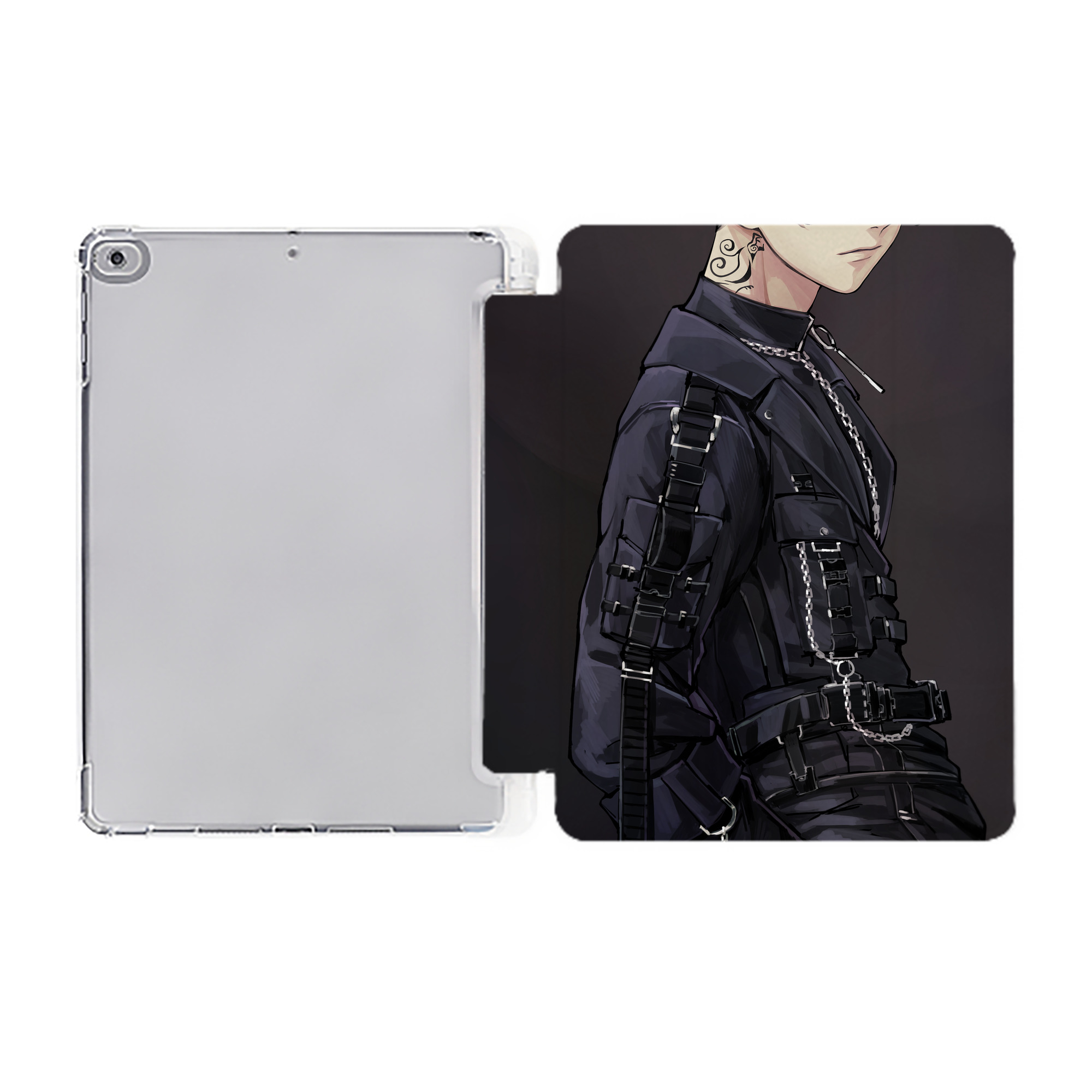 （画像用） 東京リベンジャーズ Tokyo Revengers IPad ケース ペン収納付き 三つ折りスタンド PUレザー×シリコン 対応機種9.5/10.5/10.9インチ